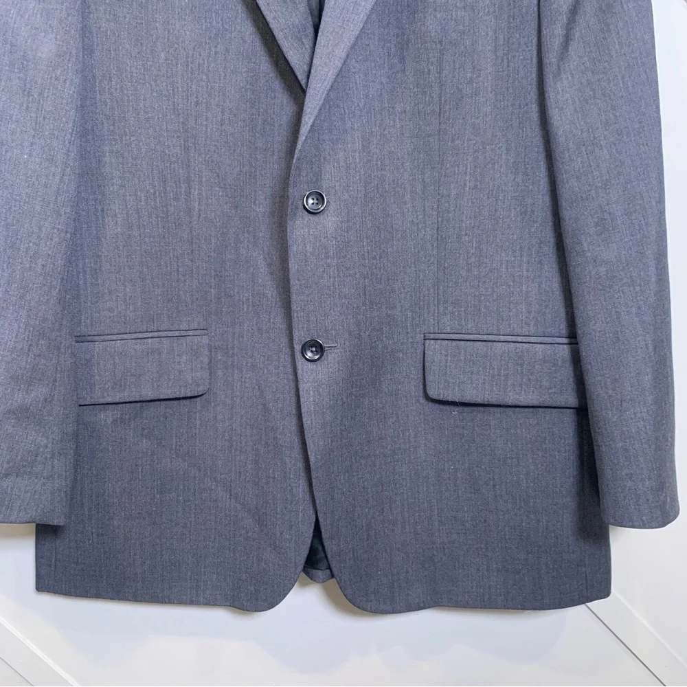 Banana Republic Mens Wool Gray Blazer Jacket Size 46R